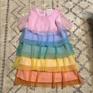 Colorful Rainbow Kids Dress Size 3T